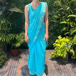 Blue Sari